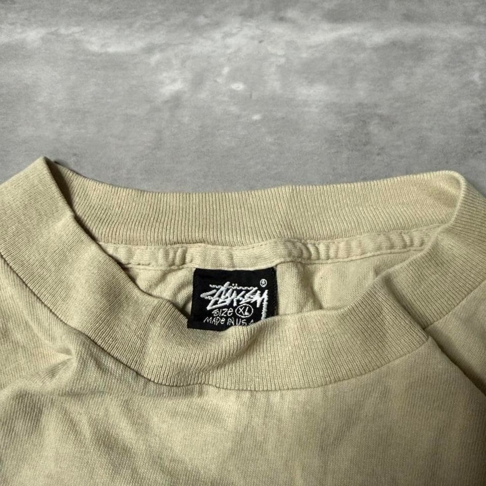 Y2K Vintage 90s Skater Grunge Oversized Stussy Ghost Character Tee - Picture 5 of 6
